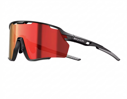 Velocity Aerodynamic Cycling Eyewear Red Mirror