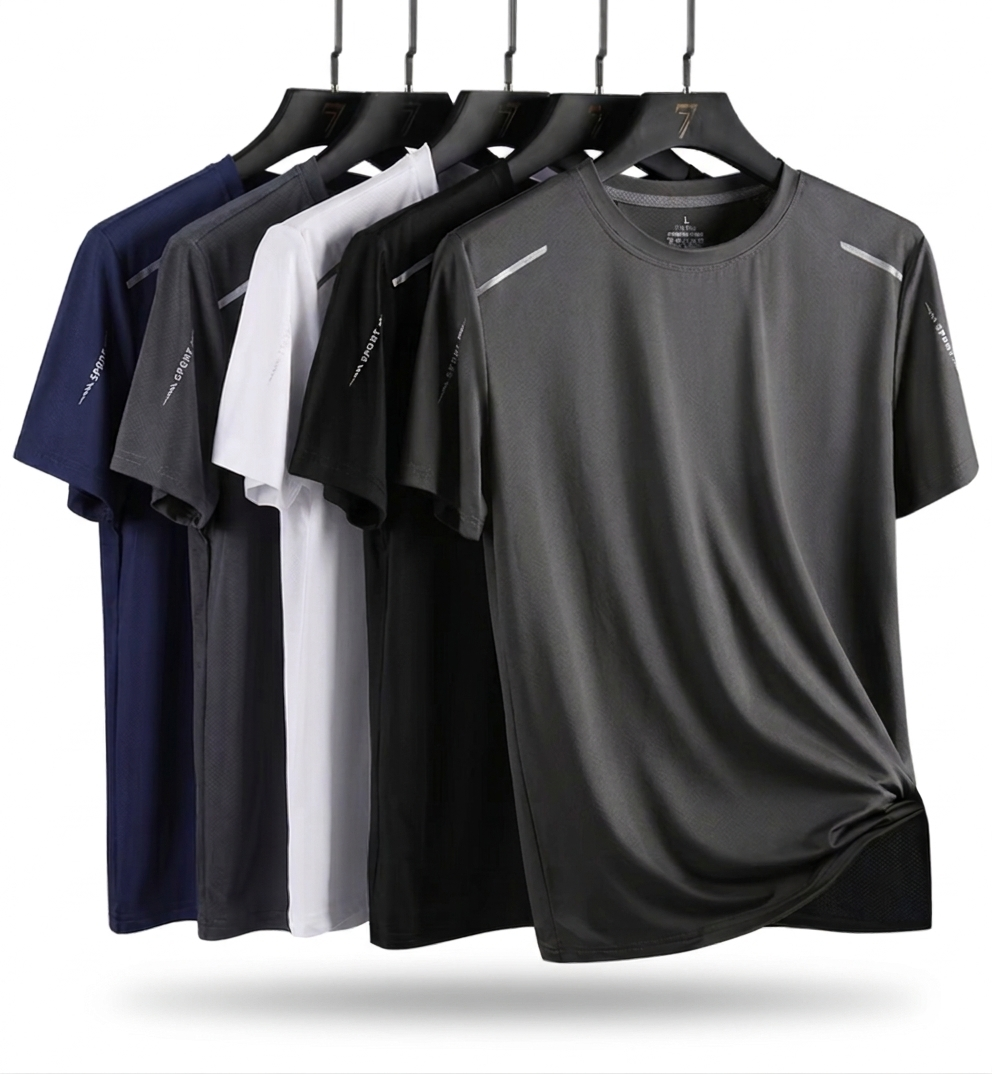 Men's Dry Fit Reflective Running T-Shirt Kit